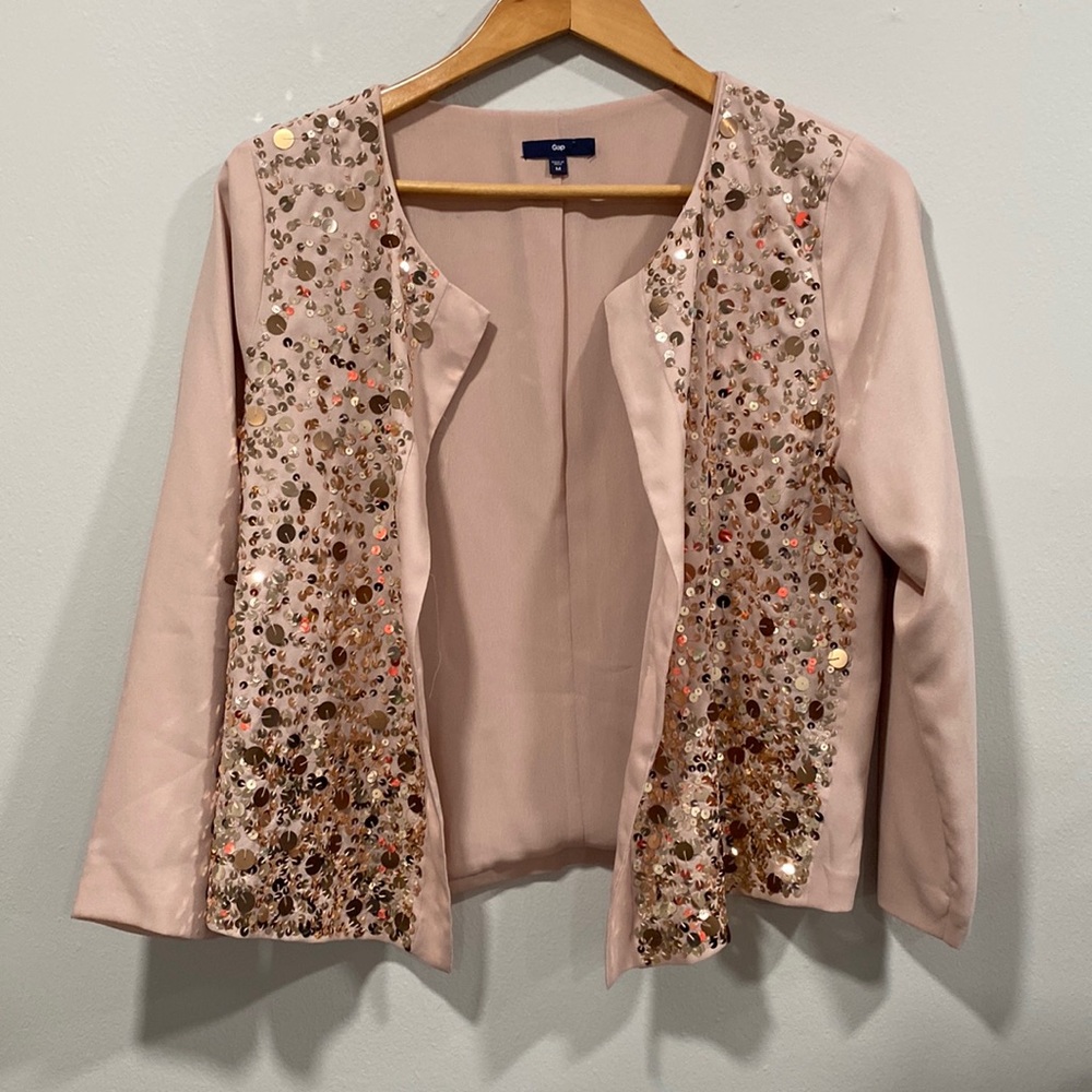 GAP Sequin Glam Party Silky Cardigan MEDIUM